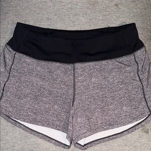 Lululemon Athletica Black and Gray Athletic Shorts